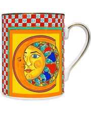 MUG IN PORCELLANA 8,5 X 10,5 CM, LETTERA C - ORTIGIA