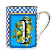 MUG IN PORCELLANA 8,5 X 10,5 CM, LETTERA I - ORTIGIA