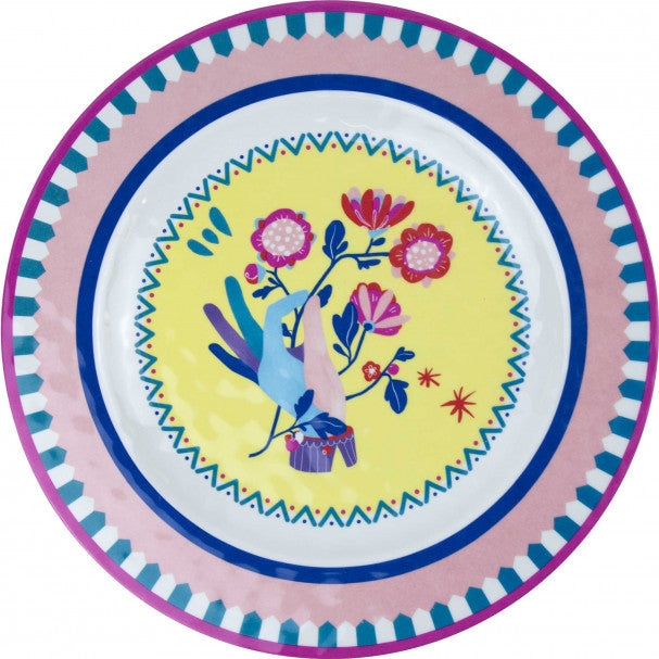 PIATTO PIANO, MANO CON FIORE, MAMMA MIA, Ø28 CM