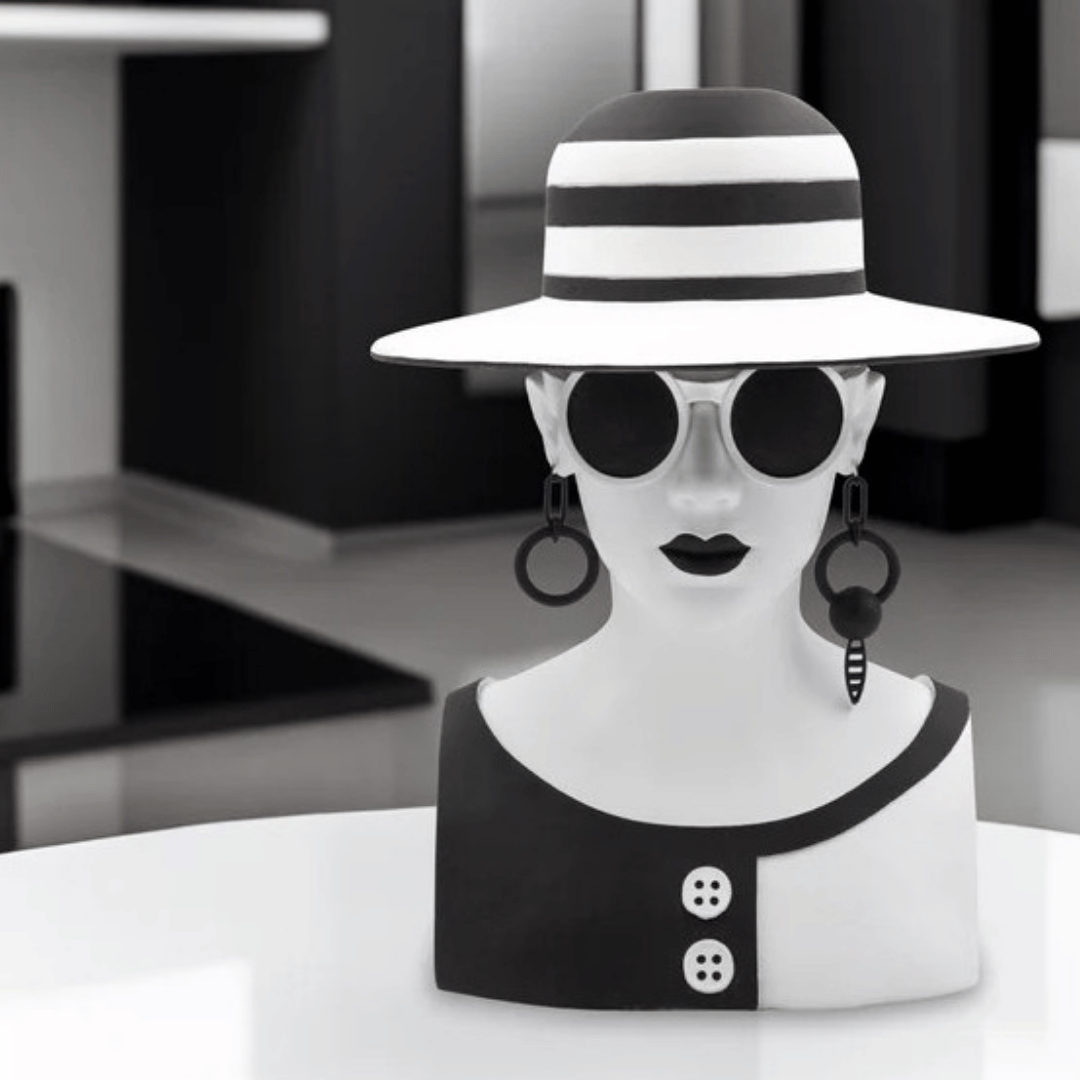 BUSTO DECORATIVO MRS. WHITE 32CM