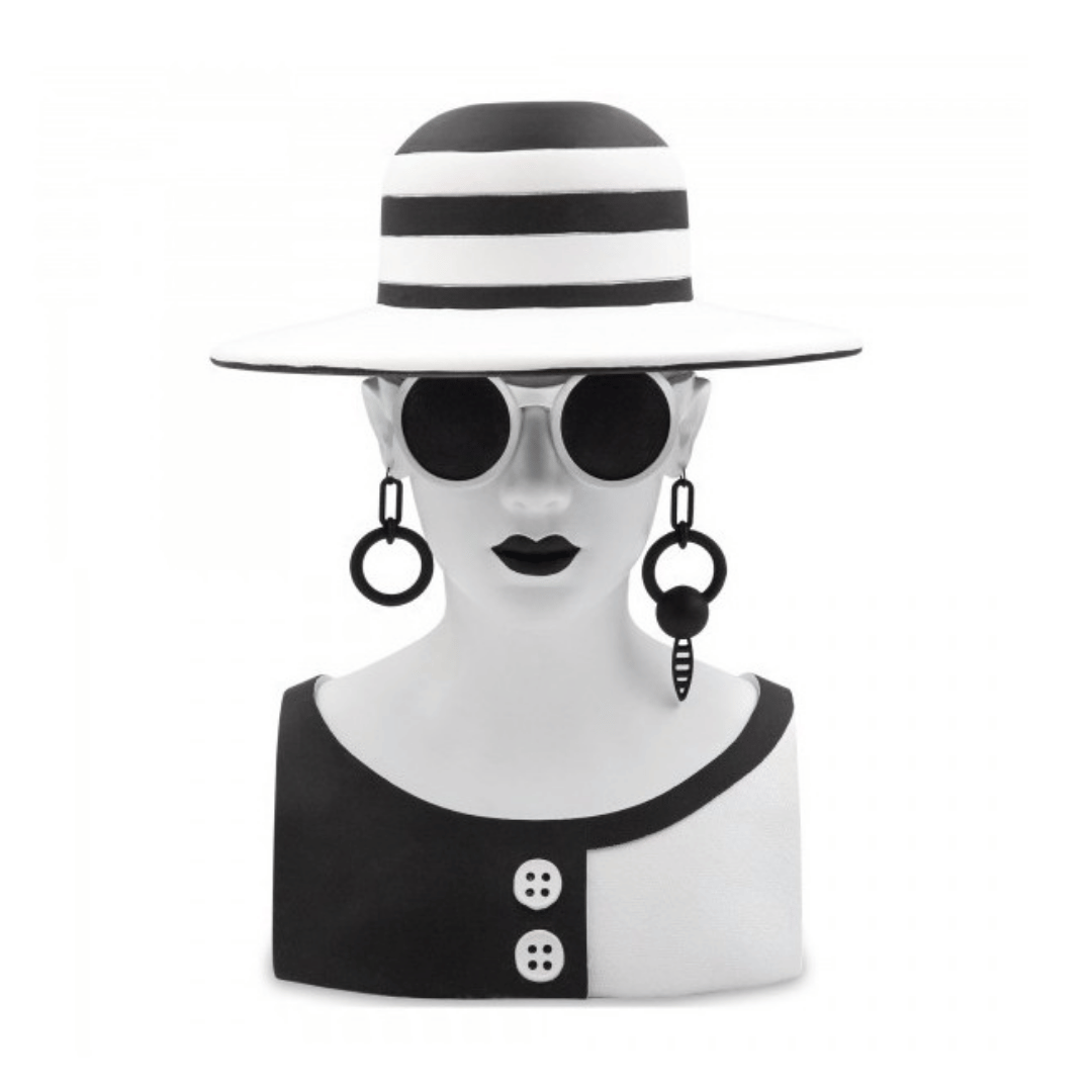 BUSTO DECORATIVO MRS. WHITE 32CM