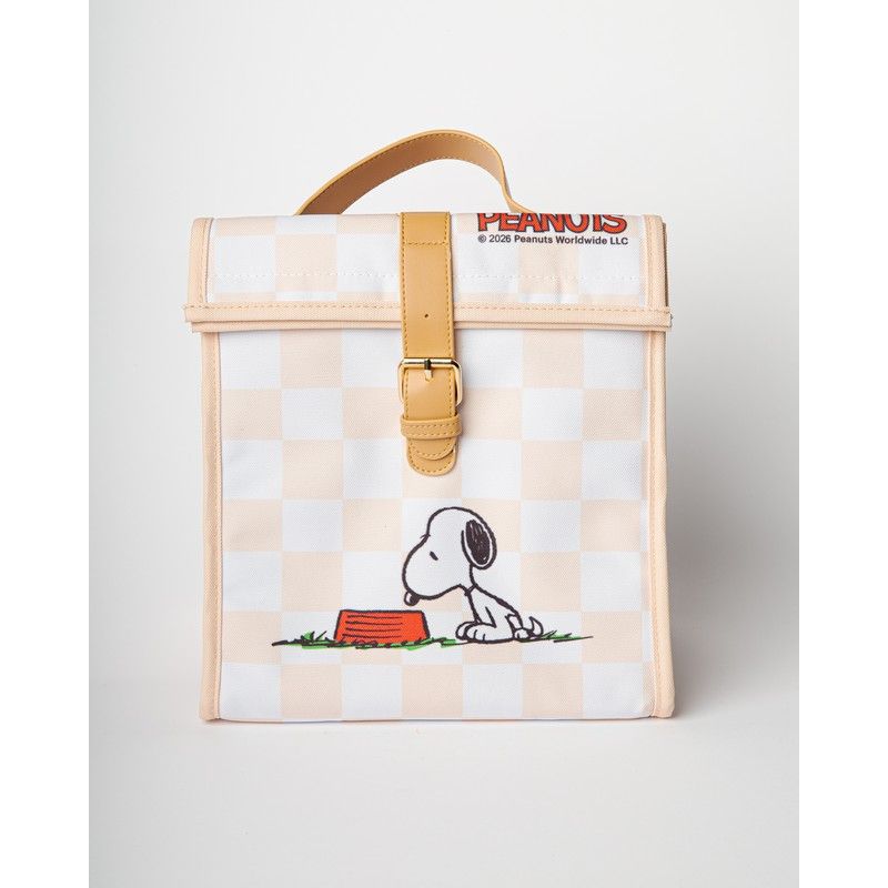 Borsa Pranzo Snoopy More Please 24x24x16.5 cm Beige QUY CUP