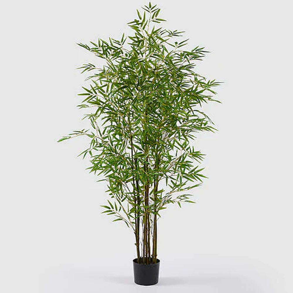BAMBOO ARTIFICIALE CON VASO H150CM VERDE