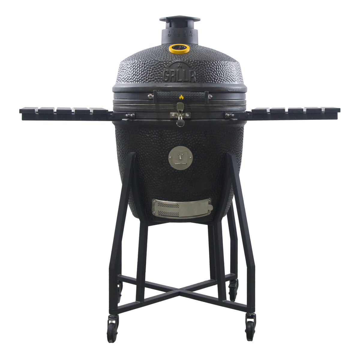 Barbecue a Carbone Ember Kamado Classic L Nero Opaco con Carrello GRLLR