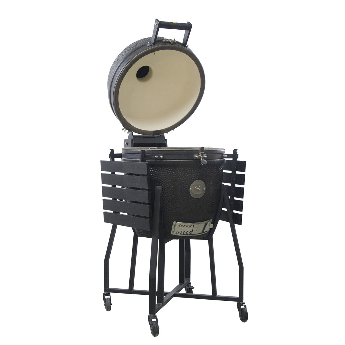 Barbecue a Carbone Ember Kamado Classic L Nero Opaco con Carrello GRLLR