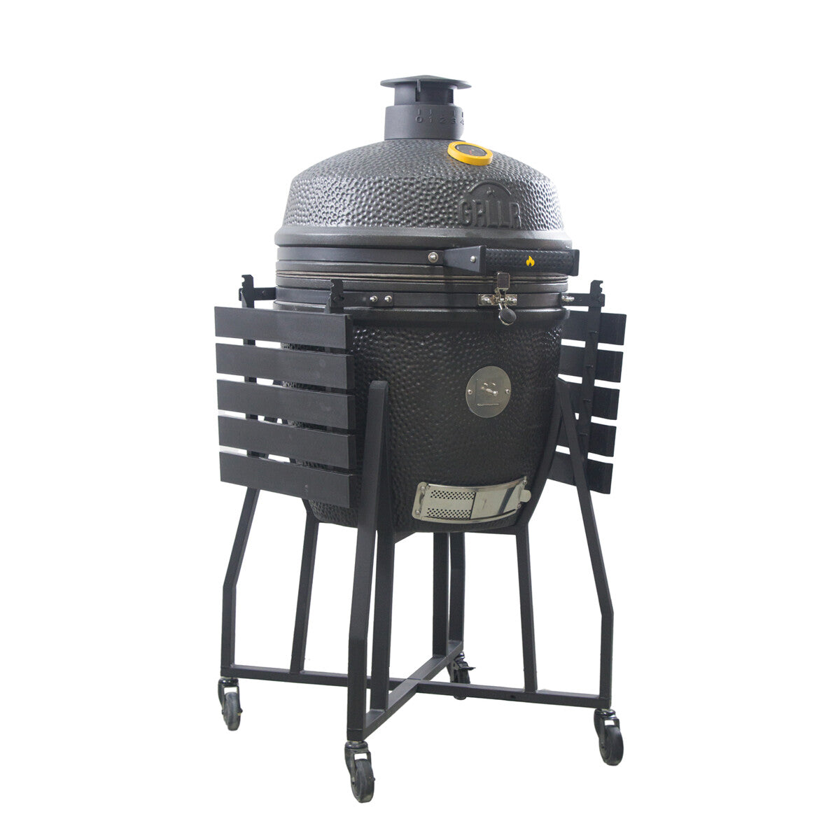 Barbecue a Carbone Ember Kamado Classic L Nero Opaco con Carrello GRLLR