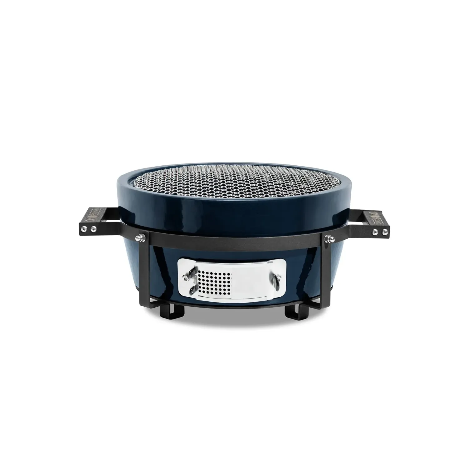 Barbecue a Carbone in Ceramica Rotondo D35cm 15kg Navy Blue Kamado