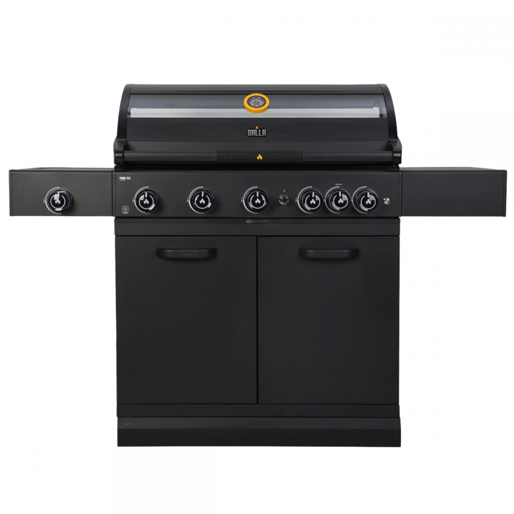 Barbecue a Gas Prime G5S 5 Fuochi 62kg Nero GRLLR
