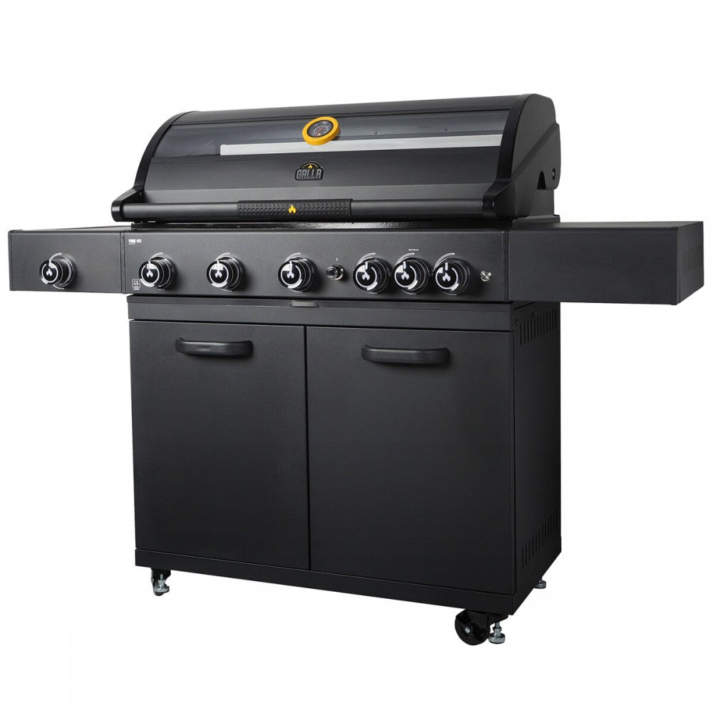Barbecue a Gas Prime G5S 5 Fuochi 62kg Nero GRLLR