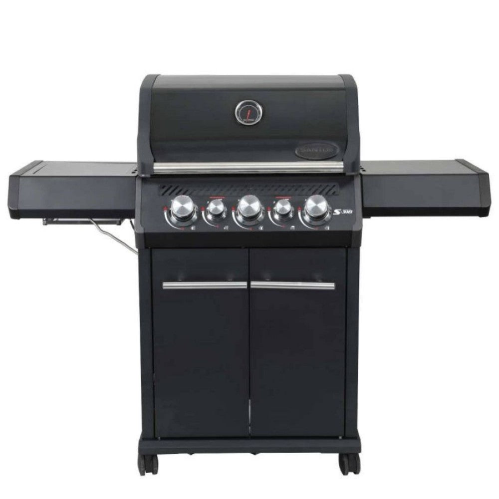 Barbecue a Gas S-318 137x64x119cm Nero Santos