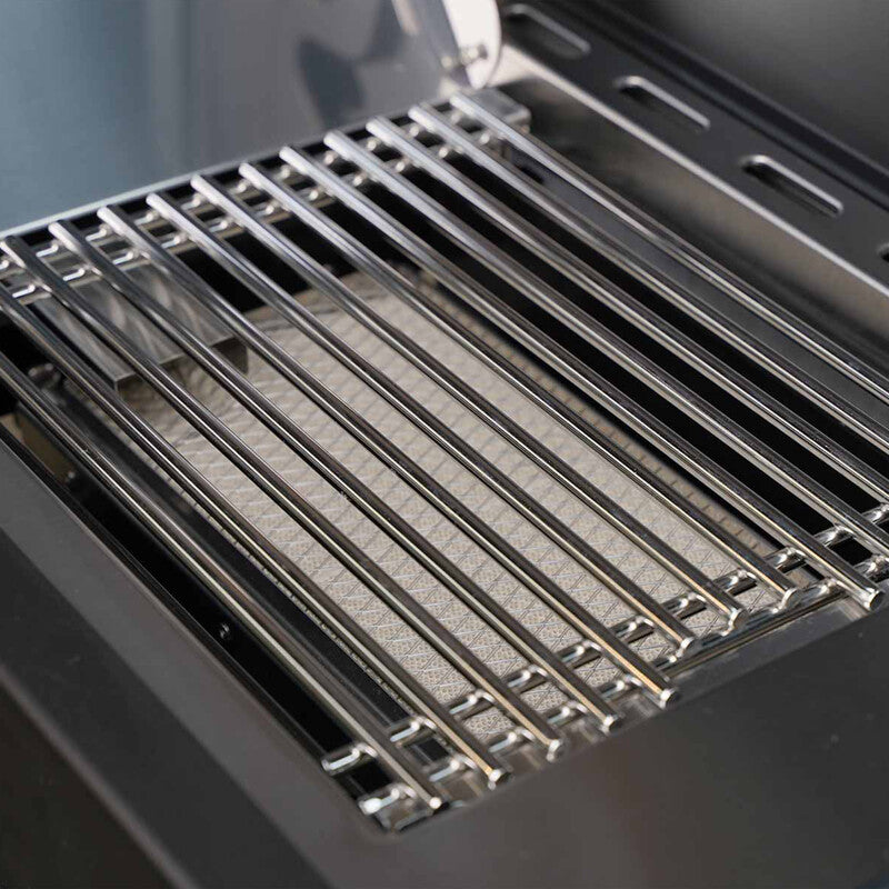 Barbecue a gas 153x64x119 cm Nero Opaco SANTOS S-418 PRO BLACK MATTE CON COPERTURA OMAGGIO