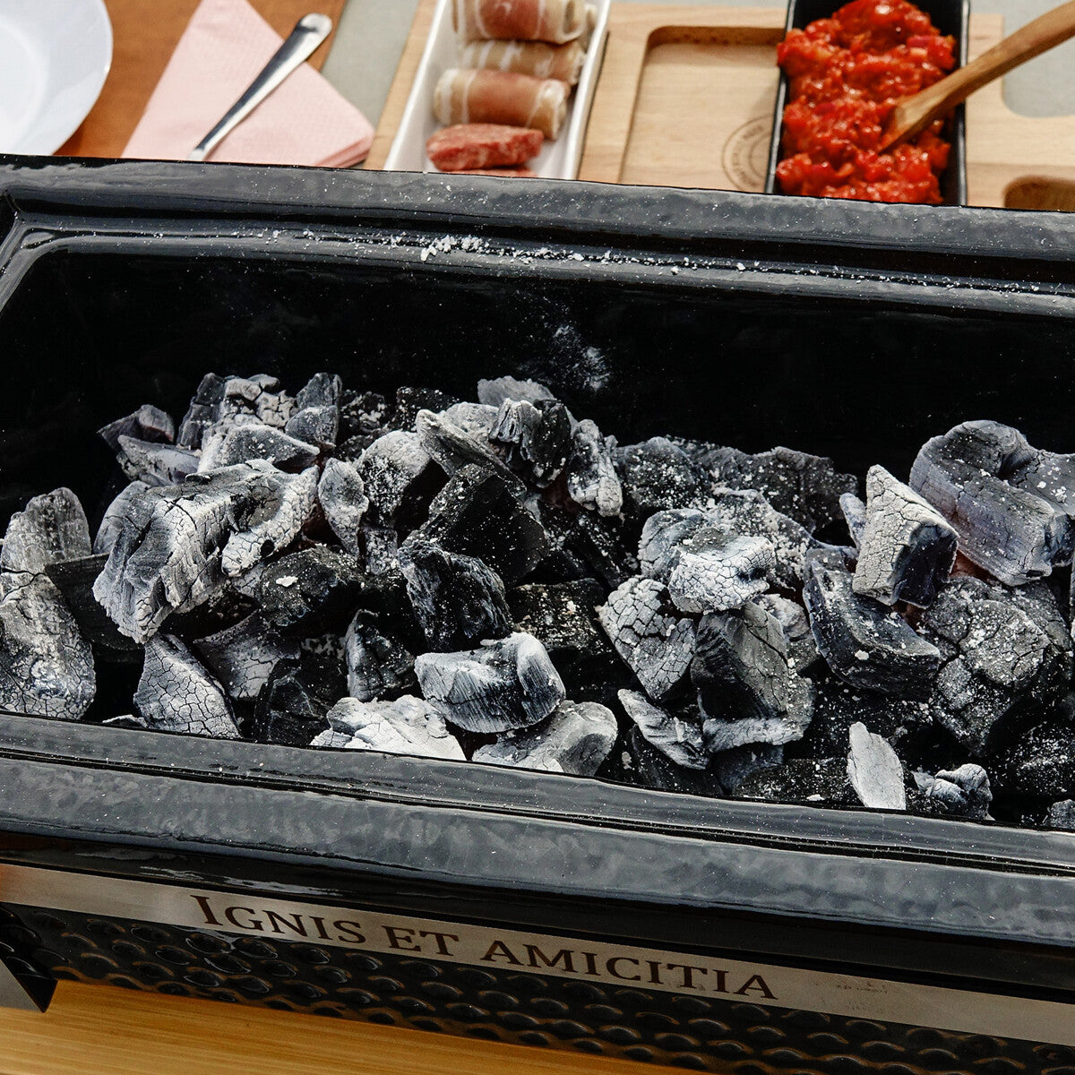 Barbecue da Tavolo Shichirin Osaka 52,5x31x16 cm Nero GRLLR