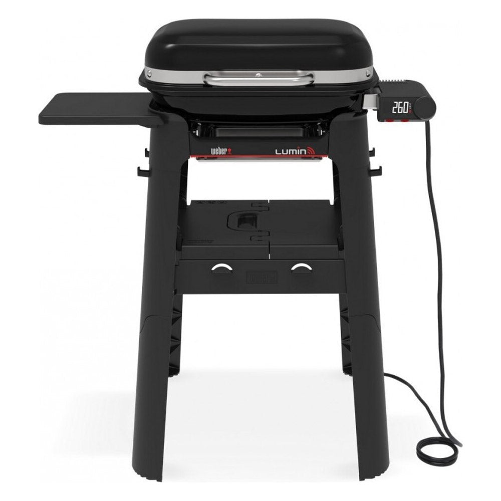 BARBECUE ELETTRICO LUMIN SMART COMPACT CON STAND NERO