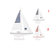 BARCA VELA LEGNO 50X69 CM