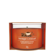 CANDELA VOTIVE IN VETRO SINGOLA CINNAMON STICK