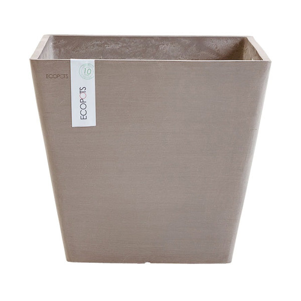VASO QUADRATO ROTTERDAM TORTORA 30X30XH26,5CM
