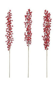 MICA Decorations Rami con bacche rosse 120 cm Assortito