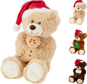 Orso Natalizio 45cm modello assortito Marroni