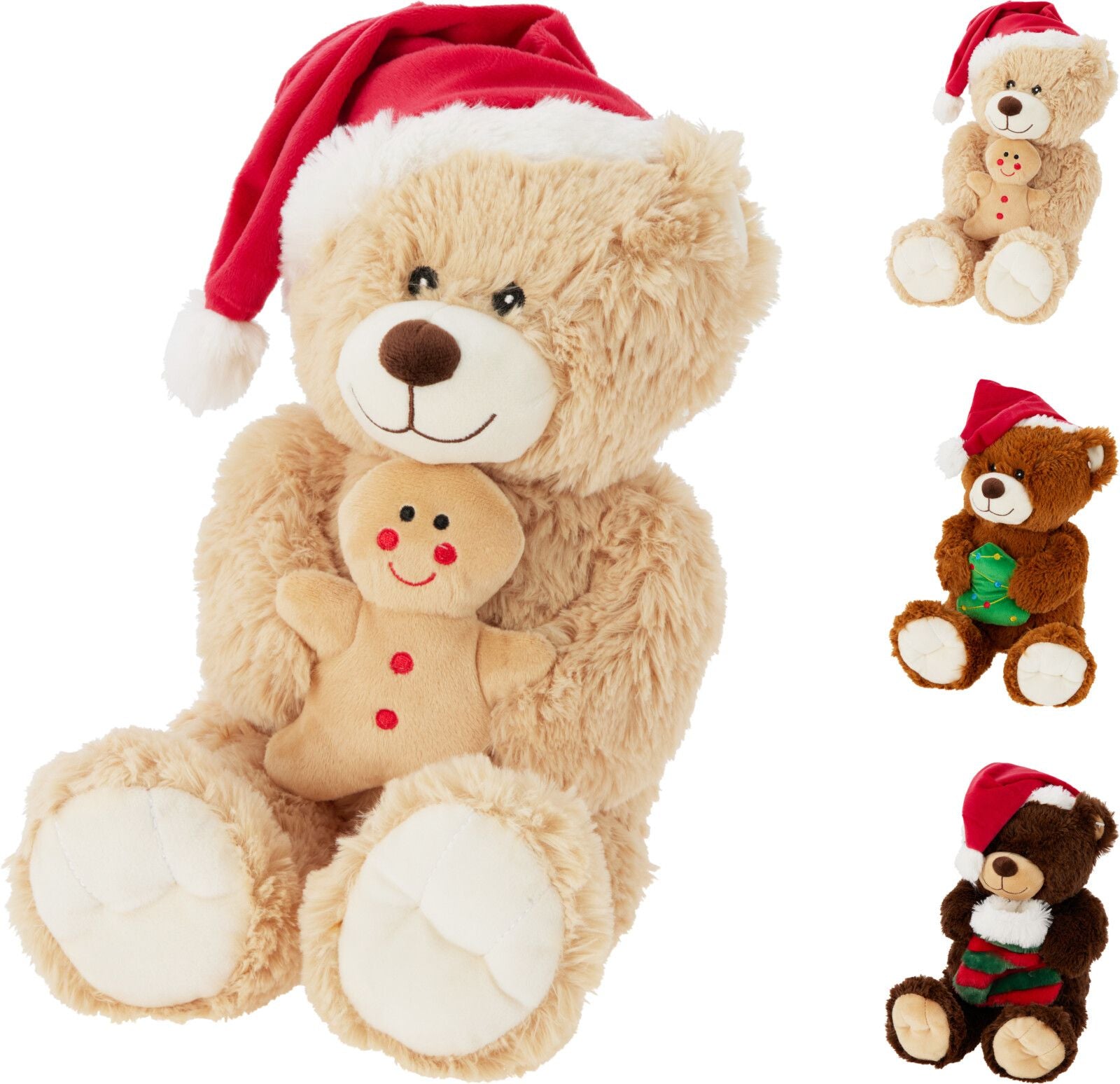 Orso Natalizio 45cm modello assortito Marroni