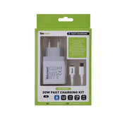 CARICATORE PRESA USB C + CAVO IPHONE 1MT