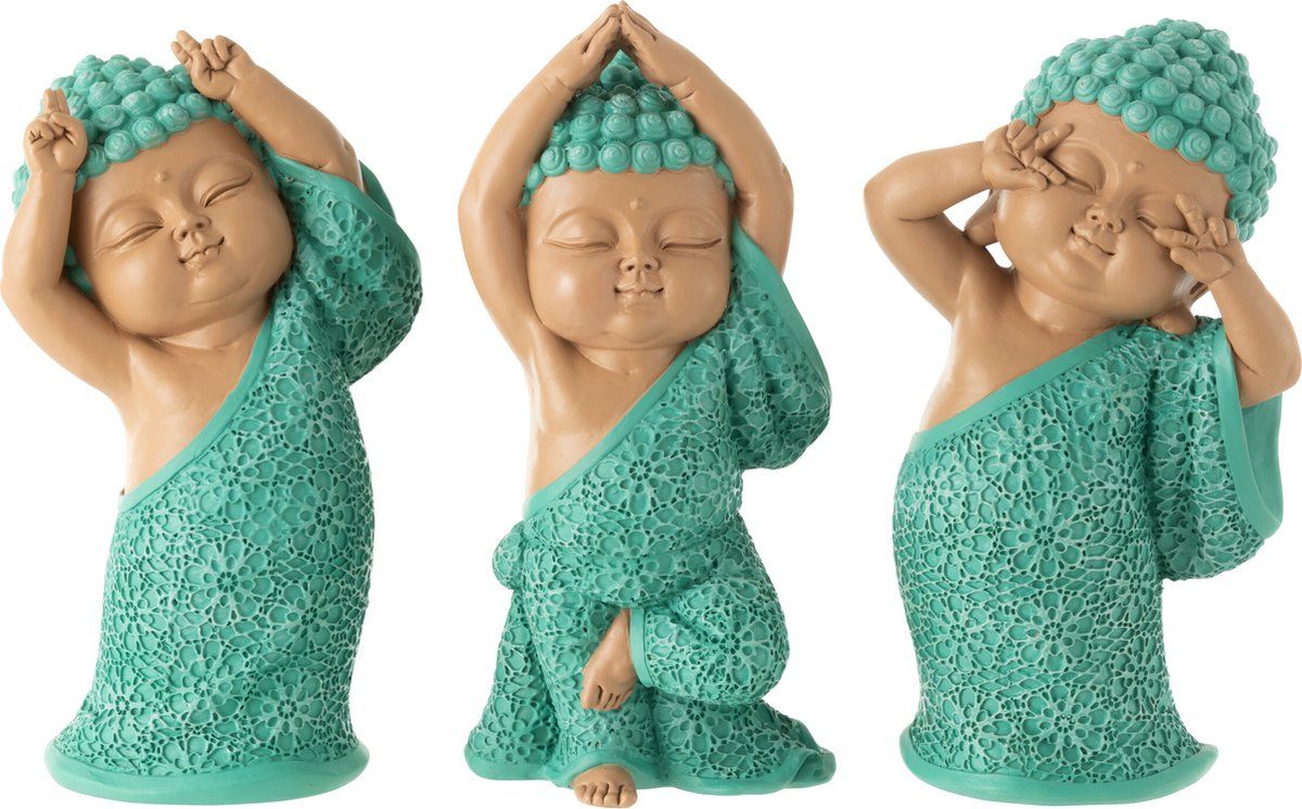Statuetta "Monaco divertente" 13.5X10X20cm Assortito