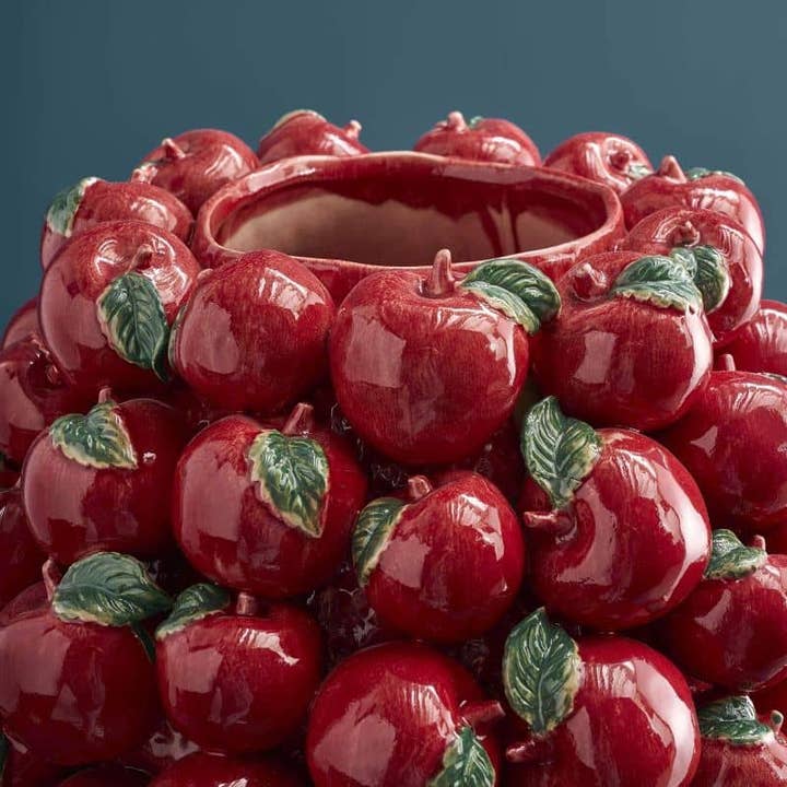 Vaso Mele in Terracotta 42x42x32 cm Rosso PERAGA HOME