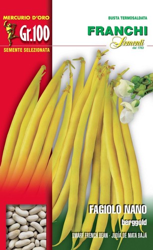 BUSTA SEMI DI FAGIOLO NANO BERGGOLD 100 GR