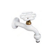 RUBINETTO COLORATO OTTONE BIANCO 1/2