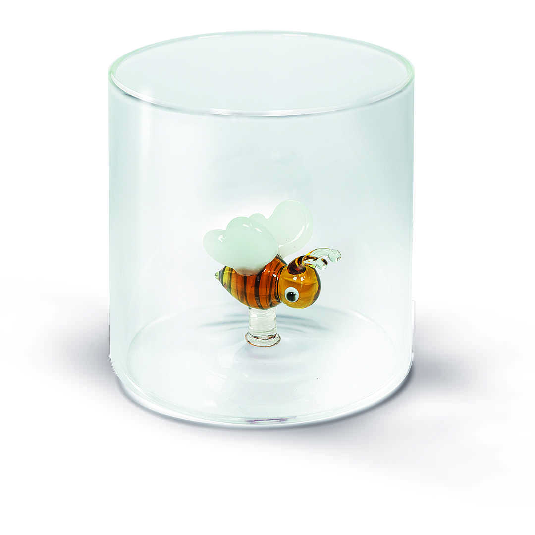 BICCHIERE DA ACQUA APE 250ML IN VETRO SOFFIATO
