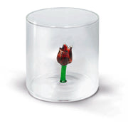 BICCHIERE DA ACQUA TULIPANO 250ML IN VETRO SOFFIATO