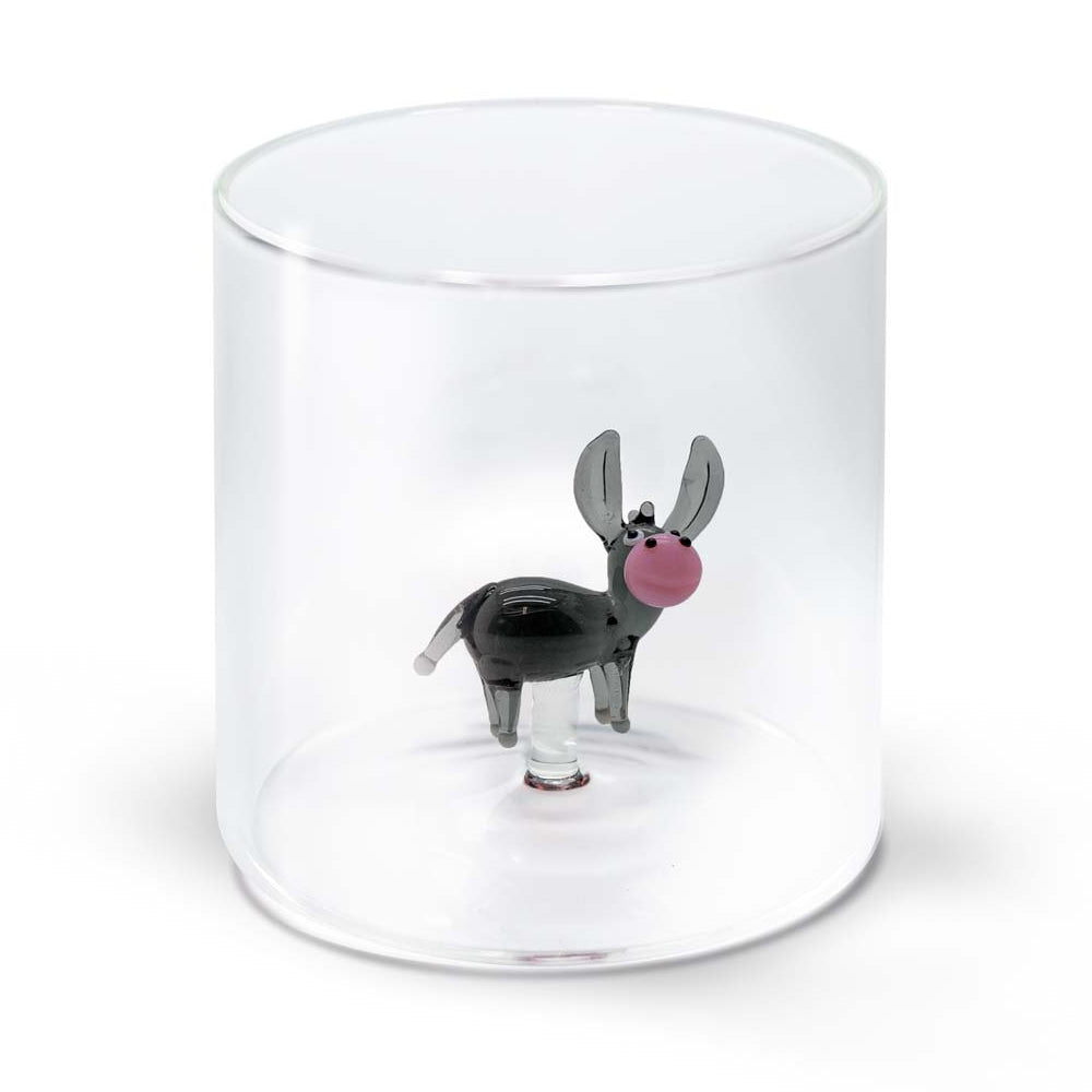 BICCHIERE IN VETRO BOROSILICATO 250ML ASINO