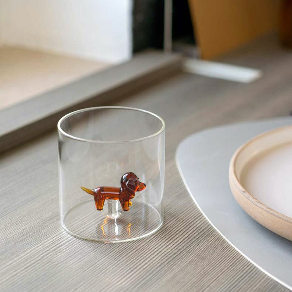 BICCHIERE IN VETRO BOROSILICATO 250ML BASSOTTO