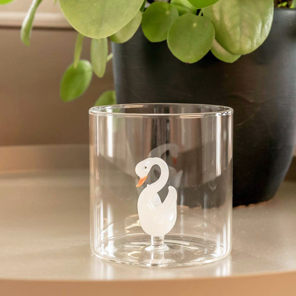 BICCHIERE IN VETRO BOROSILICATO 250ML CIGNO