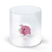 BICCHIERE IN VETRO BOROSILICATO 250ML MAIALE