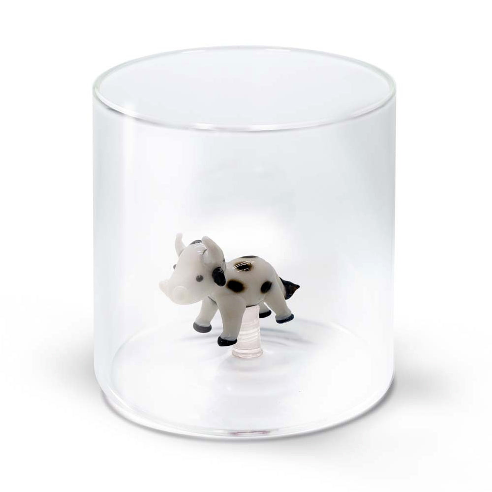 BICCHIERE IN VETRO BOROSILICATO 250ML MUCCA