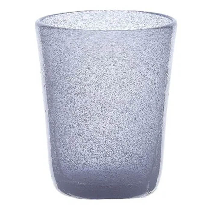 BICCHIERE IN VETRO SOFFIATO LILLA