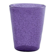 BICCHIERE IN VETRO SOFFIATO VIOLA