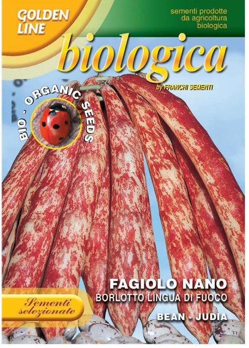 BUSTA SEMI DI FAGIOLO NANO LINGUA DI FUOCO BIOLOGICO