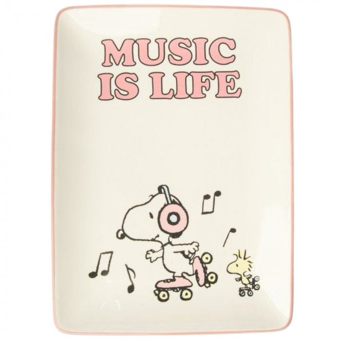 Svuotatasche in porcellana Snoopy Music is Life Peanuts 16x22 cm BLOGO DESIGN