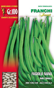 BUSTA SEMI DI FAGIOLO NANO BOBY BIANCO 100 GR
