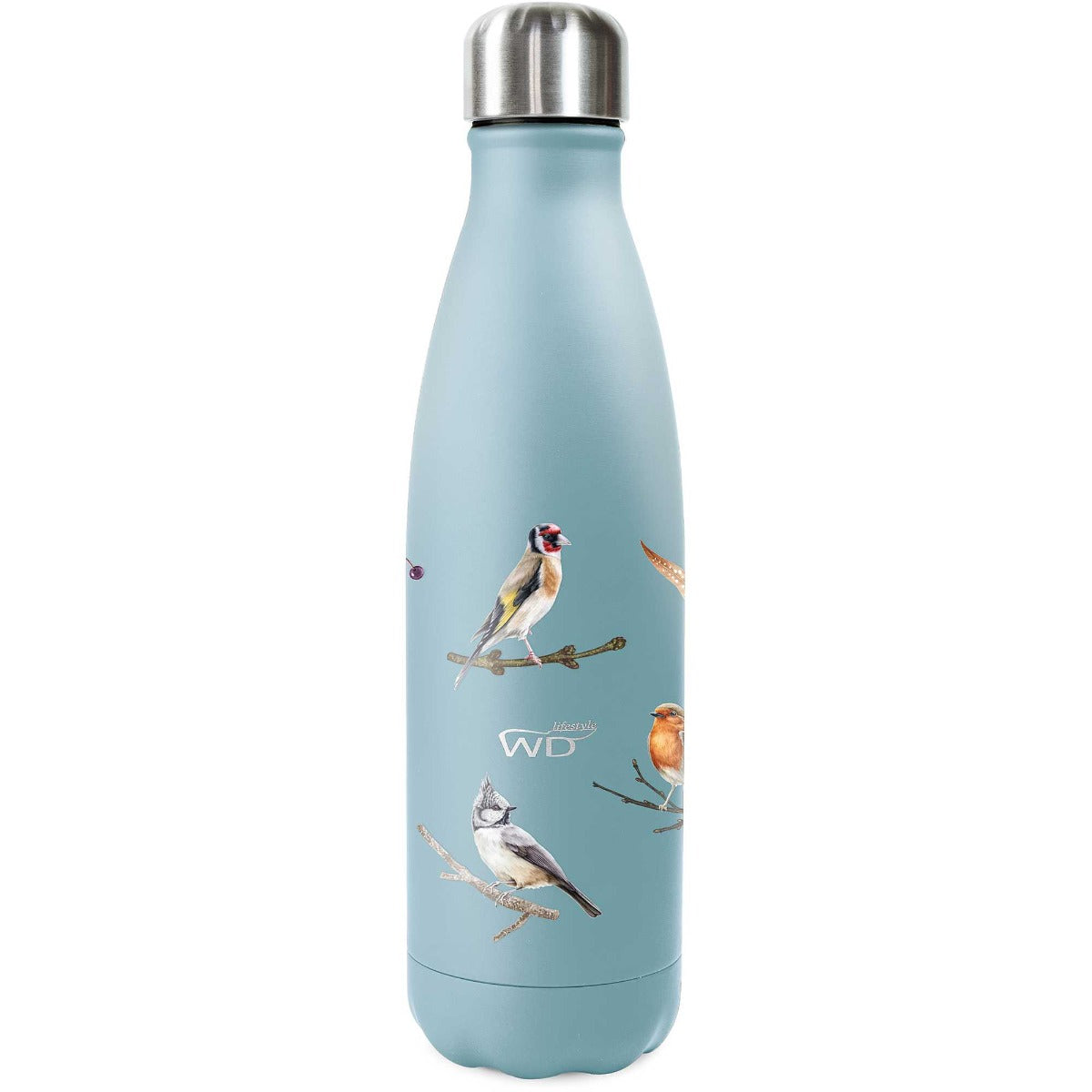 BOTTIGLIA TERMICA 500ML DECORAZIONE UCCELLINI
