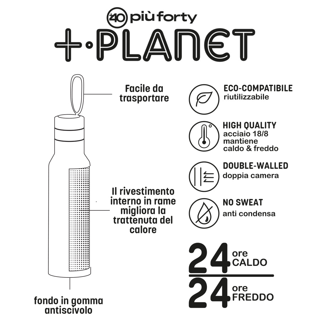 BOTTIGLIA TERMICA IN ACCIAIO 500ML STAMPA SOCCER