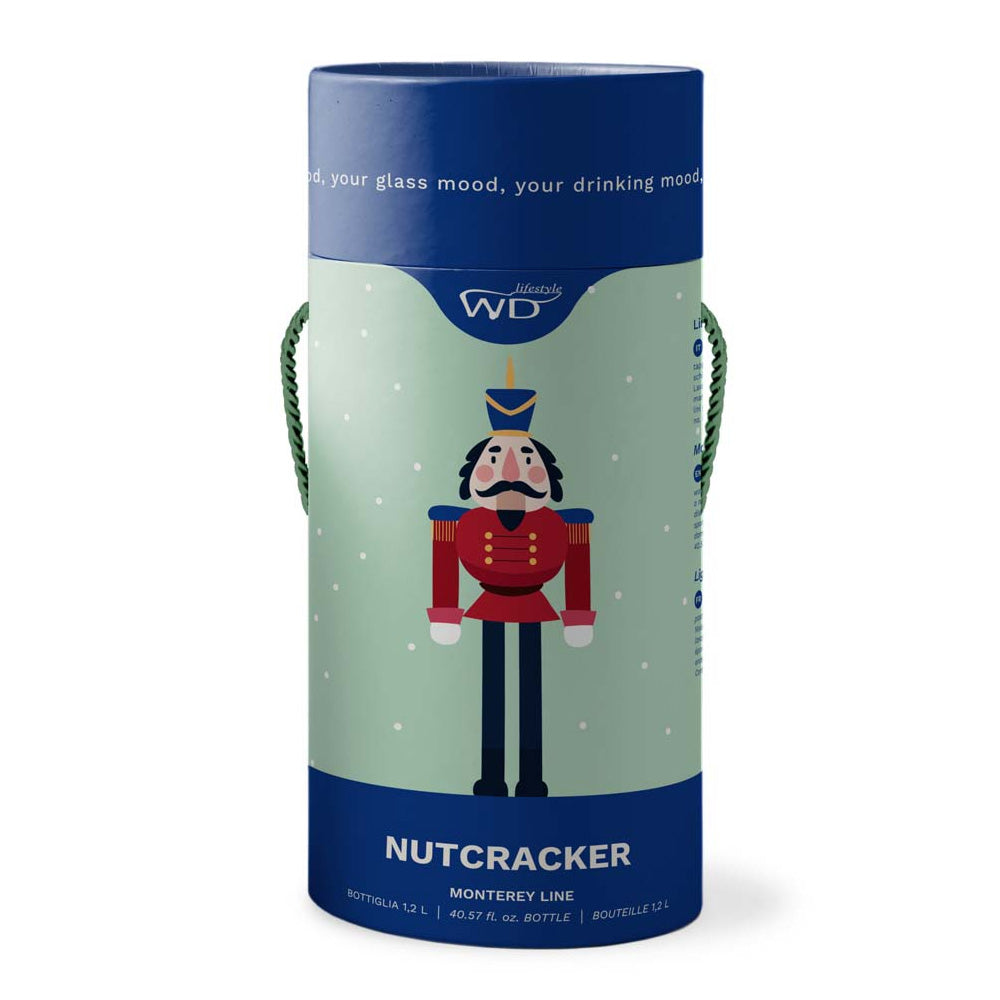 BOTTIGLIA IN VETRO BOROSILICATO CON TAPPO 1,2L SCHIACCIANOCI