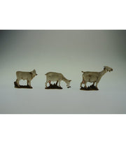 BUSTA CON 2 CAPRE E 1 VITELLO PER PRESEPE 10CM