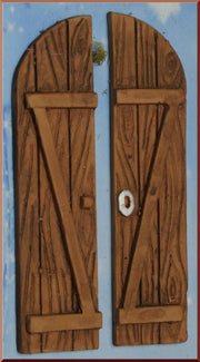 PORTONE DUE ANTE AD ARCO IN RESINA 11,5X5,5CM