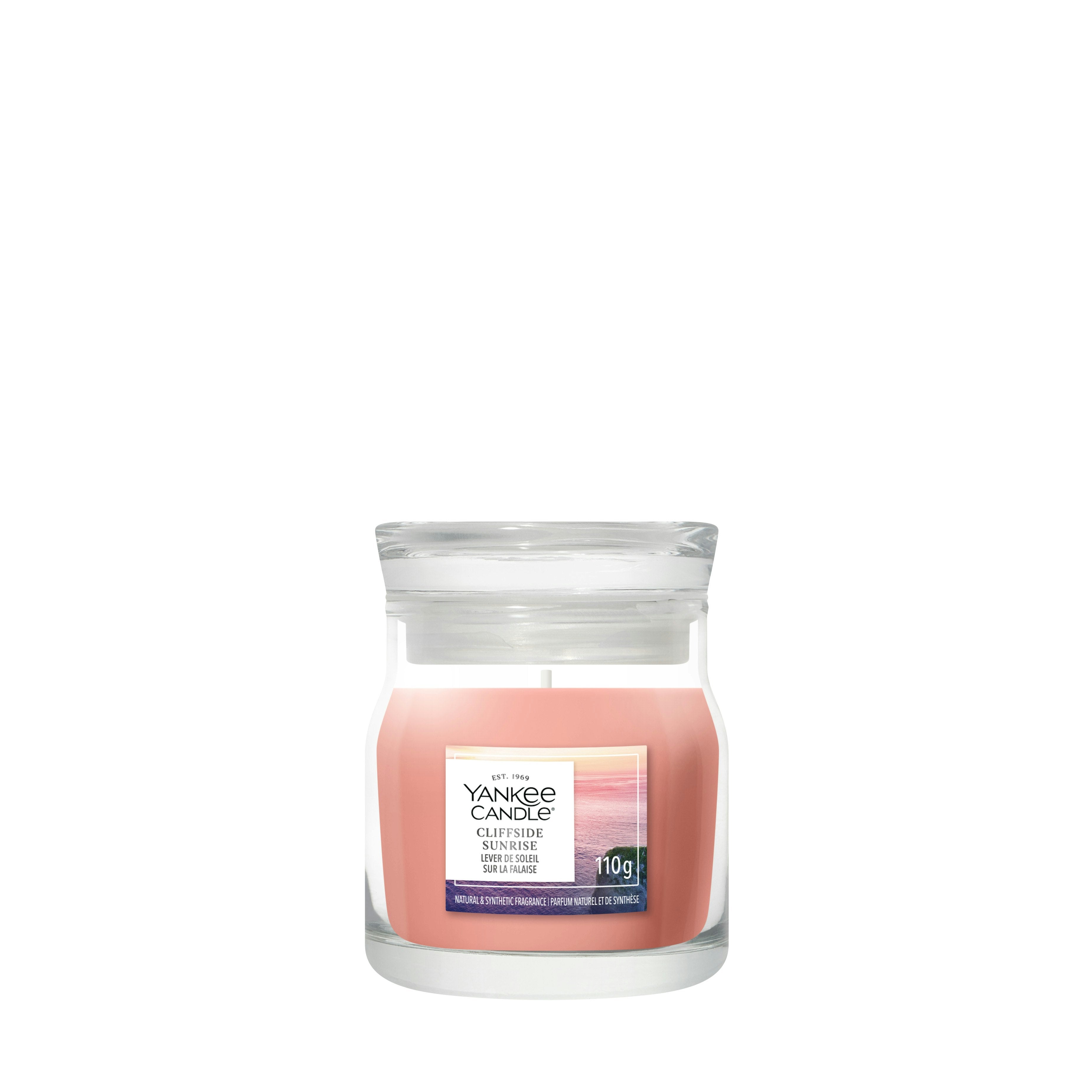 Candela piccola Signature Cliffside Sunrise 110g Arancione Yankee Candle