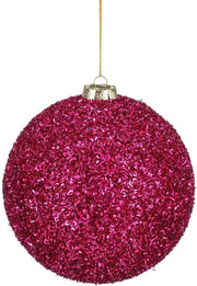 Mica Decorations Pallina di Natale in plastica D15 cm, fucsia