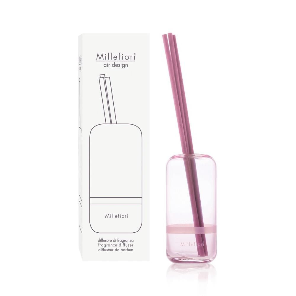 Millefiori Milano Diffusore a Bastoncini Air Design Capsule, 250 ml, Rosa