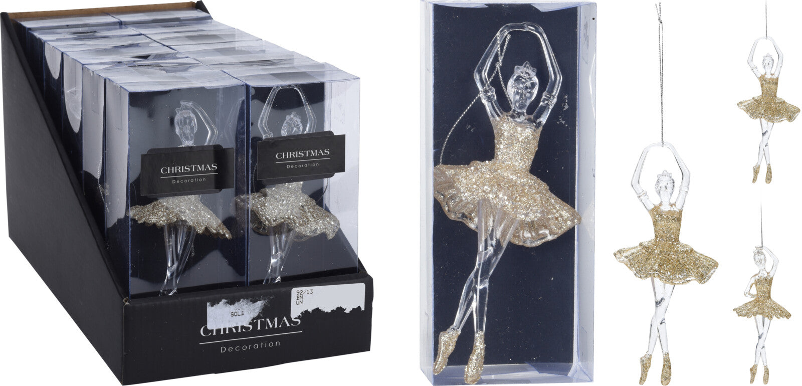 OFFERTA 4 BALLERINE APPENDIBILI ORO 17CM MODELLO ASSORTITO