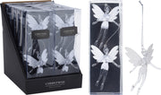 2 ANGELI APPENDIBILI 12CM BIANCHI